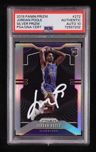 Jordan Poole Signed 2019-20 Panini Prizm Prizms Silver #272 RC (PSA Authentic) R - Bild 1 von 2