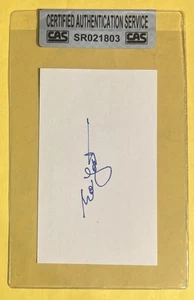 Eddie Yost Auto Index Card With CAS/COA Wash Senators All-Star 3rd Baseman - Picture 1 of 2