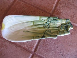 Vintage Italian Handpainted Ceramiche Leonardo 9" Relish Dish - Celery Design - Picture 1 of 5