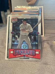 2002 Donruss Best of Fan Club Spotlight #273 Jason Giambi FC/100 atletica! - Foto 1 di 2
