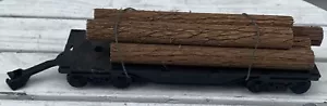 Lionel 9019-T-5A cama plana con vagón de tren de madera USADO ENVÍO GRATUITO - Imagen 1 de 8