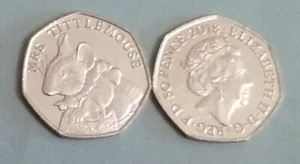 MONEDA DE GRAN BRETAÑA DE 50 PENIQUES 2018 TITLEMOUSE SIN CIRCULAR, DE BOLSA - Imagen 1 de 1