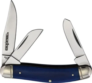 Cold Steel Gentleman's Stockman Blue Folding 8Cr13MoV Pocket Knife FLGSTKMB - Picture 1 of 1