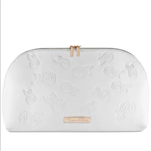 NEW OSCAR DE LA RENTA COSMETIC BAG WHITE - Picture 1 of 2