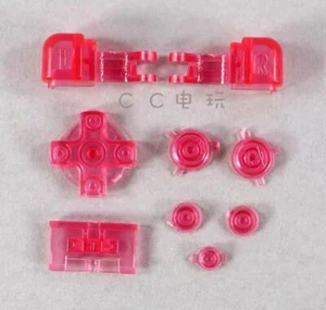 Botones A Rosa Transparente L R Botones D-pad Para Nintendo Game Boy Advance SP GBA SP - Imagen 1 de 1