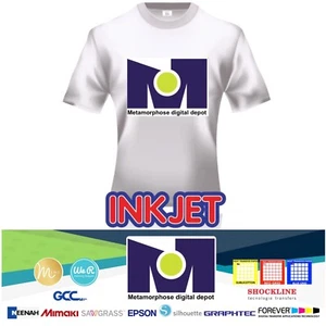 Inkjet heat transfer iron on paper for light color fabric: 8.5x11" 10Pk RED GRID - Picture 1 of 22