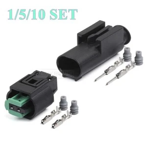 2 Polig TE/AMP Auto/Kfz MQS Steckverbinder Stecker Buchse Reparatursatz für BMW - Picture 1 of 3