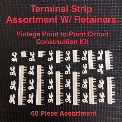 Surtido de construcción de circuitos punto a punto de tira de terminales 60 piezas raro difícil de encontrar nos Foto 1 de 4