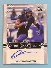2022 Leaf Draft Quentin Johnston Silver Autograph Rookie Auto RC BA-QJ1 Chargers