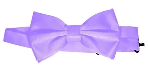 Men's Solid Satin Bow-Tie. Formal, Prom, Tuxedo, Cruise - Picture 1 of 26