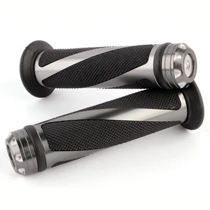 Motorcycle Rubber Gel Hand Grips 7/8" Handle Bar End Cap Plug For Kawasaki Z125 - Picture 1 of 42