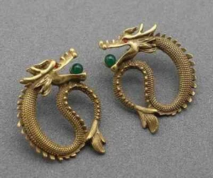 dragon earrings - Picture 1 of 3