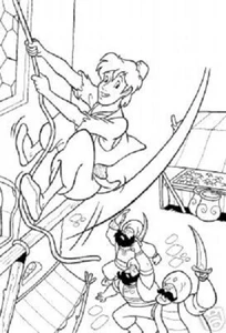 ALADDIN auf der Flucht - Mickey JORDAN Handsignierte Original Zeichnung - Picture 1 of 1