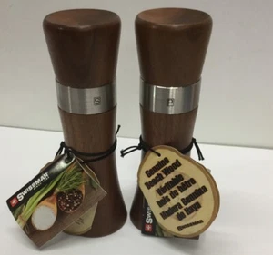 Swissmar 7" Milano Salt & Pepper Set, Walnut, 2 Pieces - Picture 1 of 3