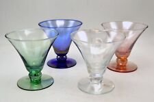 Ice Cream Bowls Avon Gift Collection Set of 4 Iridescent Glass Footed New