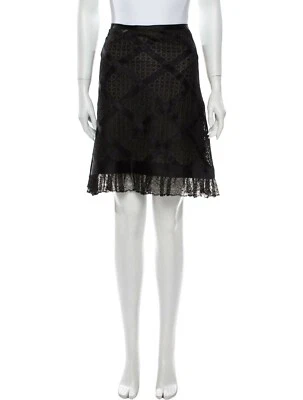 Chanel black lace skirt made in France Size: L | US10, FR42 Est. Retail $1,755.0 - Image 1 of 3
