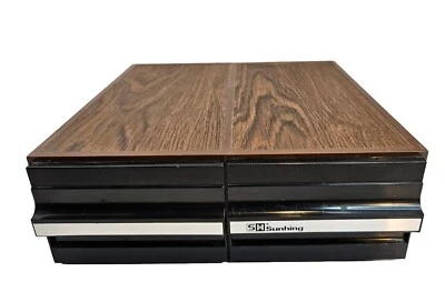 24 Cassette Tape Holder Storage Sunhing 2 Drawer Cabinet Made In Hong Kong - Image 1 of 4