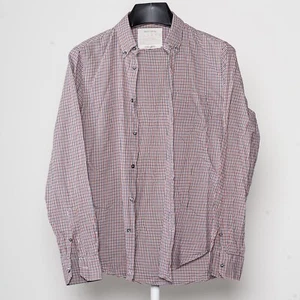 MAURO GRIFONI Hemd Rot Gingham Kariert Button Down Herren 41/16 - Bild 1 von 4