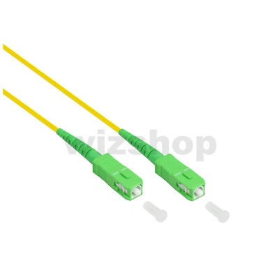 Cavo Fibra Ottica FTTH SC/APC SC/APC Simplex Monomodale 9/125 da 0,5 a 30 mt - Immagine 1 di 4