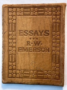 Kleine Lederbibliothek ESSAYS von RALPH WALDO EMERSON Echtleder - Bild 1 von 10