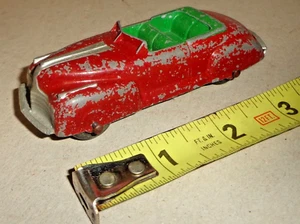 NICE VTG 50'S TOOTSIETOY METAL RED METAL CHRYSLER CONVETRTIBLE COUPE TOY CAR - Picture 1 of 5