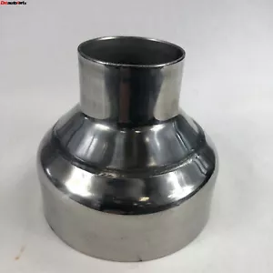 Universal Stainless Steel T201 Exhaust Piping Reducer 2" to 4", 3.5" Length - Picture 1 of 5