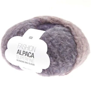 Fluffy Super Chunky Alpaca Blend Yarn - Rico Fashion Alpaca Superfine Heavens bi - Picture 1 of 8