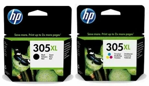 Cartucho de tinta de color negro genuino HP 305 305XL para HP Envy 2710 todo en uno LOTE - Imagen 1 de 12