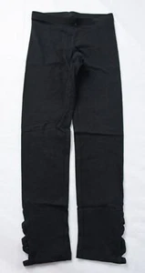Old Navy Girl's Built-In Tough Full-Length Lattice-Hem Leggings EJ2 Black Small - Picture 1 of 4