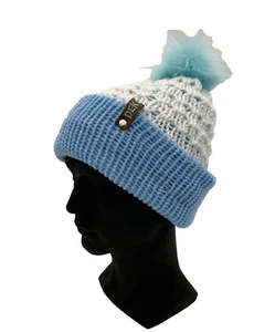 Strickmütze, Wollmütze, Bommel, Beanie, Wintermütze Doppelstrick - Picture 1 of 7