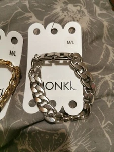 Monki Curb Chain Bracelet - Silver - Picture 1 of 1