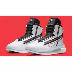 NIKE AIR MAX 720 SATURN SNEAKER, UK9,5, WEISS/ROT/SCHWARZ, AO2110 100 - Bild 1 von 4