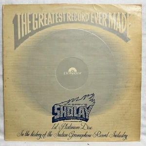 Sholay  LP 3 Vinyl Record R D Burman Bollywood Hindi Film Story Dialogues Indian - Picture 1 of 19