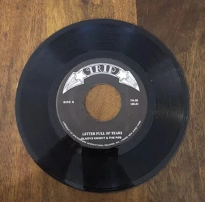 Gladys Knight & The Pips - Letter Full Of Tears 7" Heart Vinyl 45 Record - Picture 1 of 1
