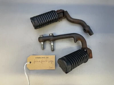 Honda CM400 CM 400 E 1981 doble NC01 clavijas delanteras pie reposapiés Foto 1 de 4