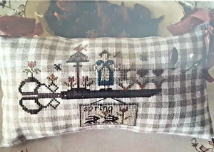 Spring Scissors Sampler - Primitive Look - Kreuzstichkarte - Bild 1 von 2