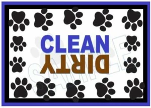 Paw Dishwasher Magnet Clean Dirty portable   XL SIZE BEST VALUE - Picture 1 of 2