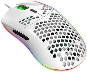 Honeycomb Mouse For Gaming RGB Black FREE DELIVERY - Picture 1 of 1