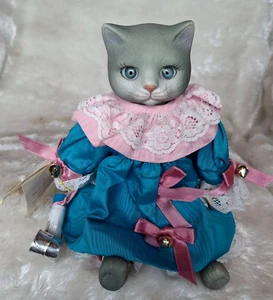 Vtg Goebel Victoria Ashlea Originals Porcelain Clown Cat Karen Kennedy 1996 864 - Picture 1 of 13