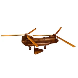 CH-47 Chinook Mahagoni Holz Tisch Flugzeug Modell - Bild 1 von 5