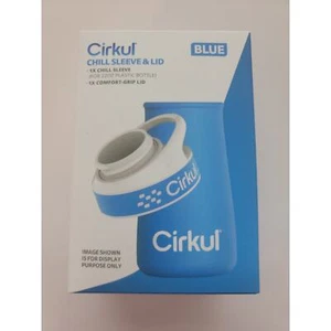 Cirkul Chill Sleeve and Lid for 22 Oz. Plastic Bottle Blue - Picture 1 of 5