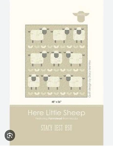MODA BRAND NEW Here Little Sheep Quilt Sewing Pattern SIH100 - Picture 1 of 1
