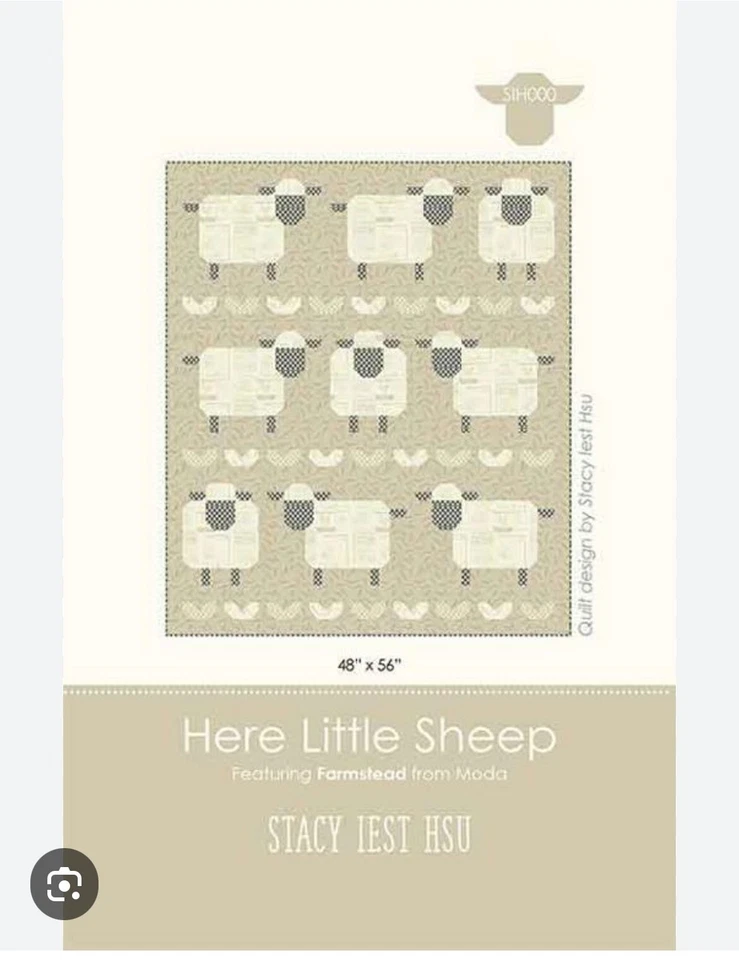 MODA BRAND NEW Here Little Sheep Quilt Sewing Pattern SIH100 - Image 1 of 1
