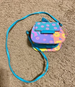Vintage 90s Kids Retro Purse Carnival Pocket Book - Picture 1 of 15