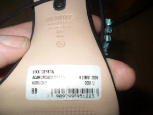 SCHUTZ VIKKI CRYSTAL FASHION ACAMURCADO\PRETO SIZE 8B - Picture 1 of 9