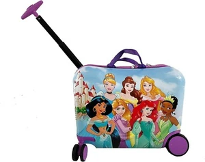 Princess Ride On Luggage Kids 18" Hardside Rolling Suitcase with Some Scratches - Picture 1 of 9