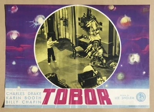fotobusta film TOBOR Charles Drake Karin Booth Lee Sholem 1954 robot SF - Bild 1 von 1