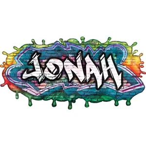 Maßgeschneiderter 3D Graffiti Name Wandtattoo, personalisiertes Vinyl Zimmer Dekor Aufkleber - Bild 1 von 5