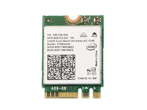 HP 806723-001 806723-005 Intel Wireless-AC 3165NGW NGFF Bluetooth WiFi Karte W... - Bild 1 von 2