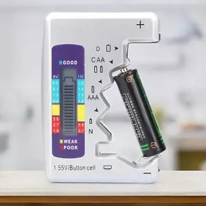 Digitaler Batterietester LCD-Anzeige Knopfzellenbatterie Kapazitätsprüfung F7 - Bild 1 von 12